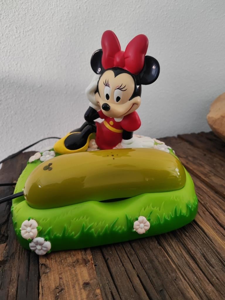 Vintage Minnie Mouse Telefoon Jaren '80 - Werkend, Ophalen of Verzenden, Gebruikt