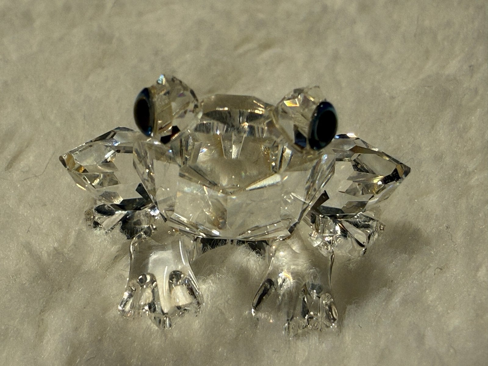 Swarovski Kristallen Kikker - Prachtig Decoratief Figuur, Verzamelen, Swarovski, Ophalen of Verzenden, Zo goed als nieuw, Figuurtje