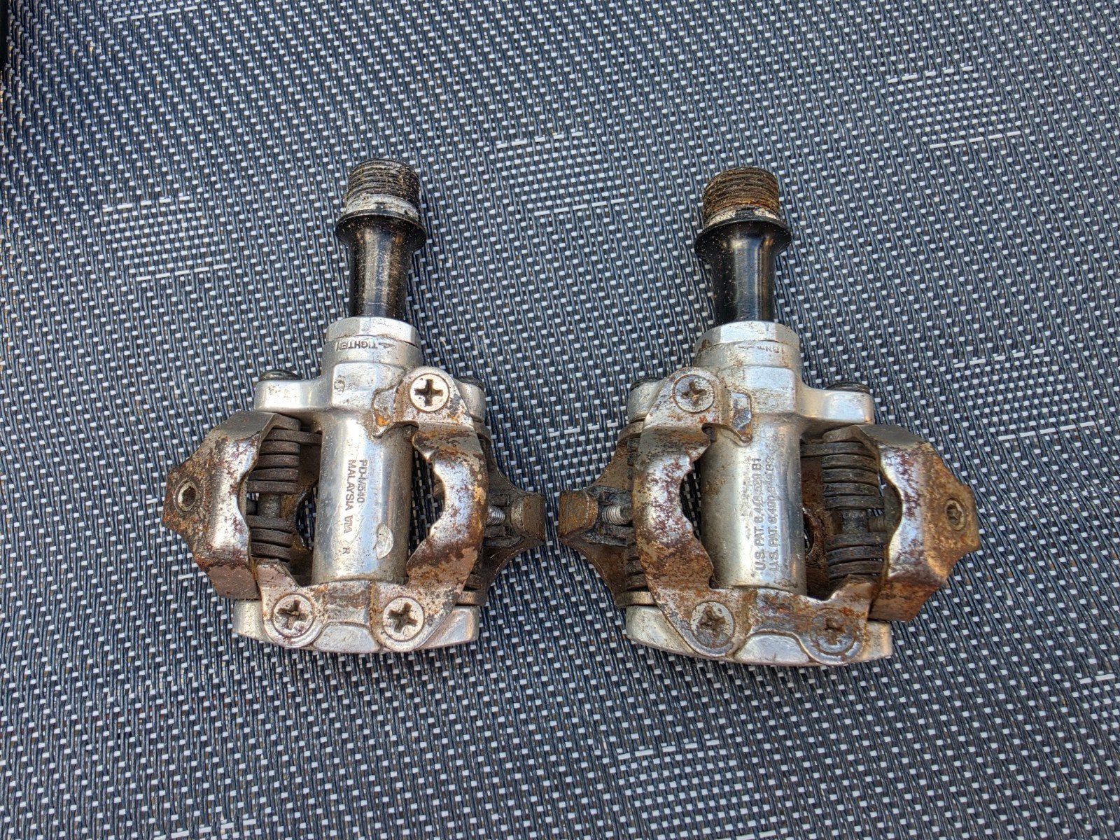 Gebruikte Shimano PD-M540 SPD pedalen, Fietsen en Brommers, Fietsonderdelen, Crankstel of Pedalen, Gebruikt, Onbekend, Ophalen of Verzenden