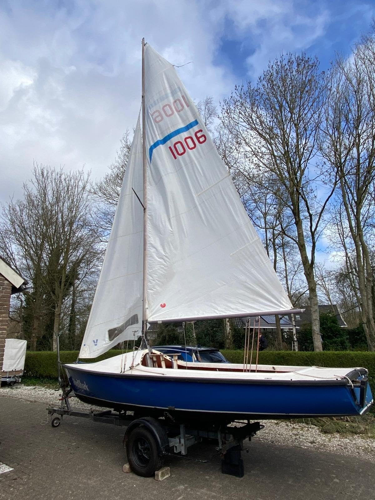 Efsix Zeilboot met Trailer en Buitenboordmotor, Watersport en Boten, Kajuitzeilboten en Zeiljachten, Ophalen, Overige merken, Gebruikt