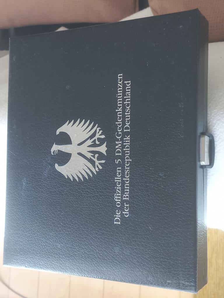 Dld mooie cassette met 22 vijfmarkstukken zilver, Ophalen of Verzenden, Overige landen, Zilver