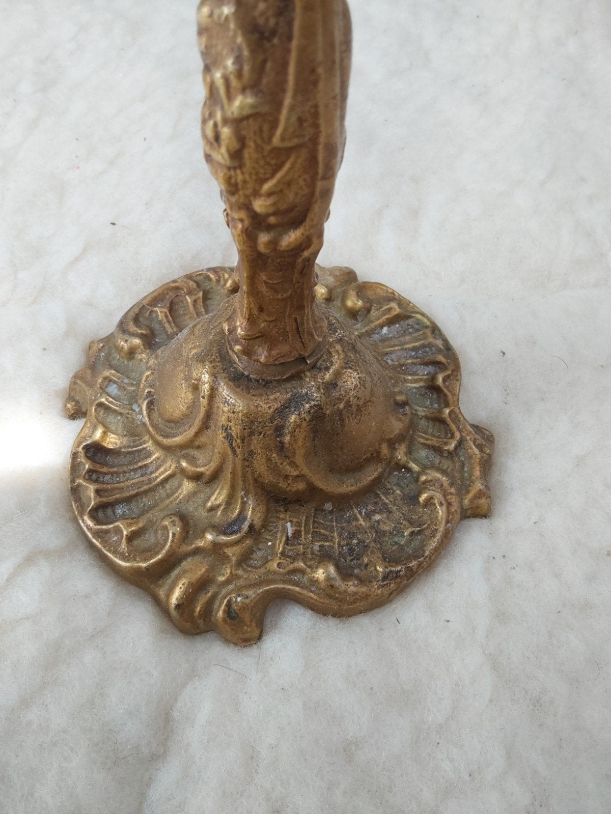 KANDELAAR GOUDKLEUR BRONS KERK ALTAAR JAREN SFEERMAKER BAROK, Ophalen of Verzenden, Koper of Brons