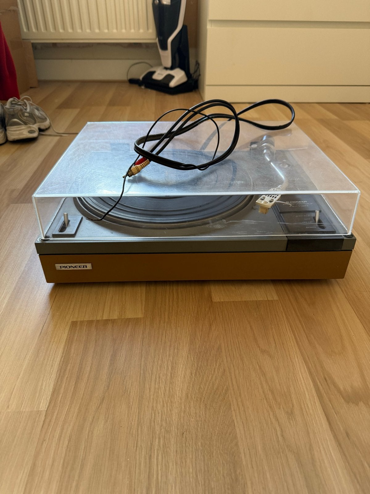 Pioneer Platenspeler PL-120 & Philips Stereo Versterker F423, Ophalen, Gebruikt, Platenspeler, Pioneer