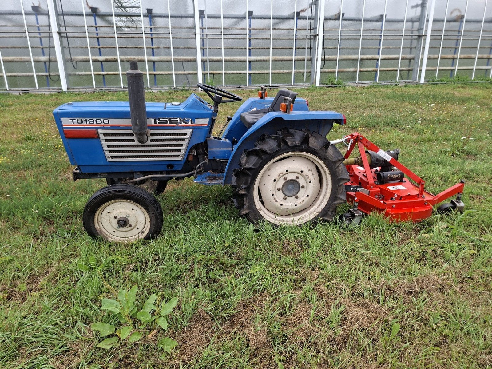 iseki tu1900 minitractor met boxer weidebloter en weidesleep, Ophalen, Gebruikt, Overige merken