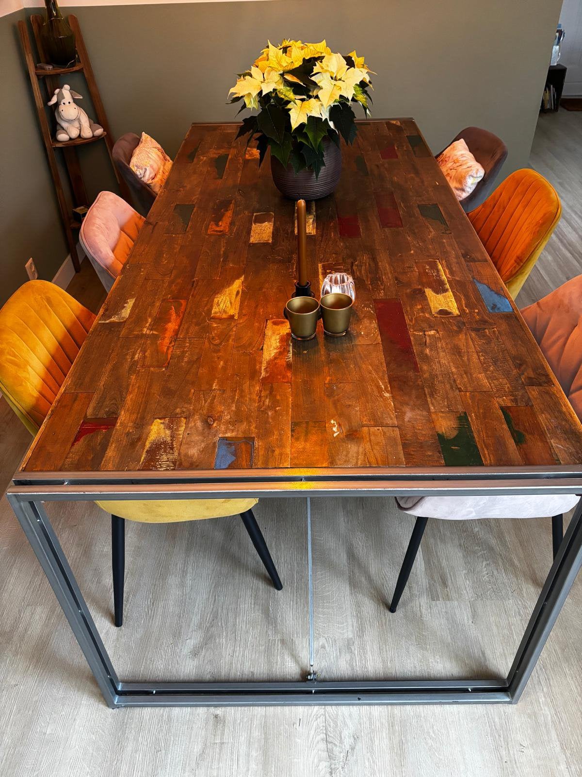Eettafel, Huis en Inrichting, 200 cm of meer, 50 tot 100 cm, Zo goed als nieuw, Vijf personen of meer