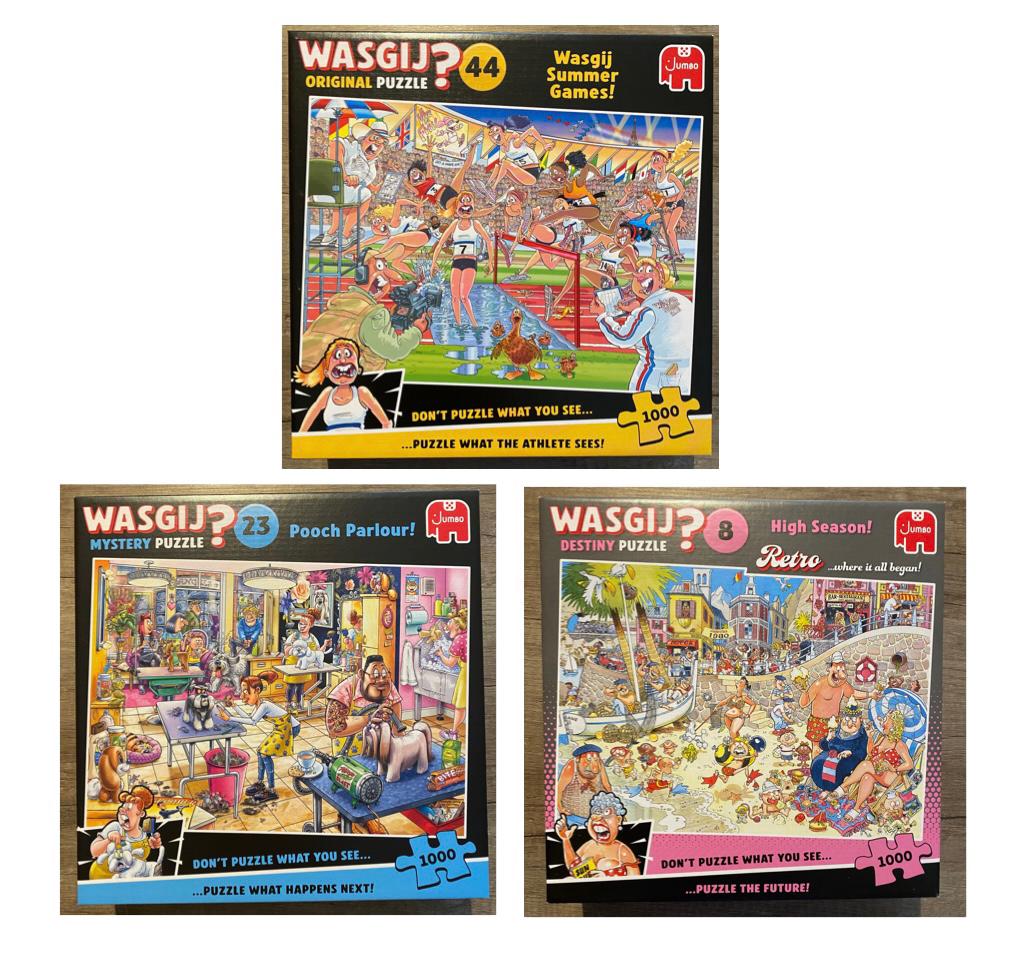 3 wasgij? Puzzels 1000 stukjes, Ophalen of Verzenden, 500 t/m 1500 stukjes, Zo goed als nieuw