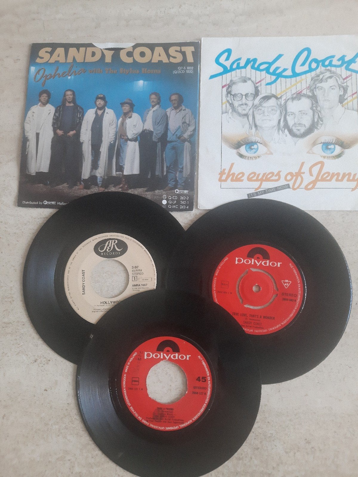 3x vinyl singel van Sandy Coast, Cd's en Dvd's, Ophalen of Verzenden