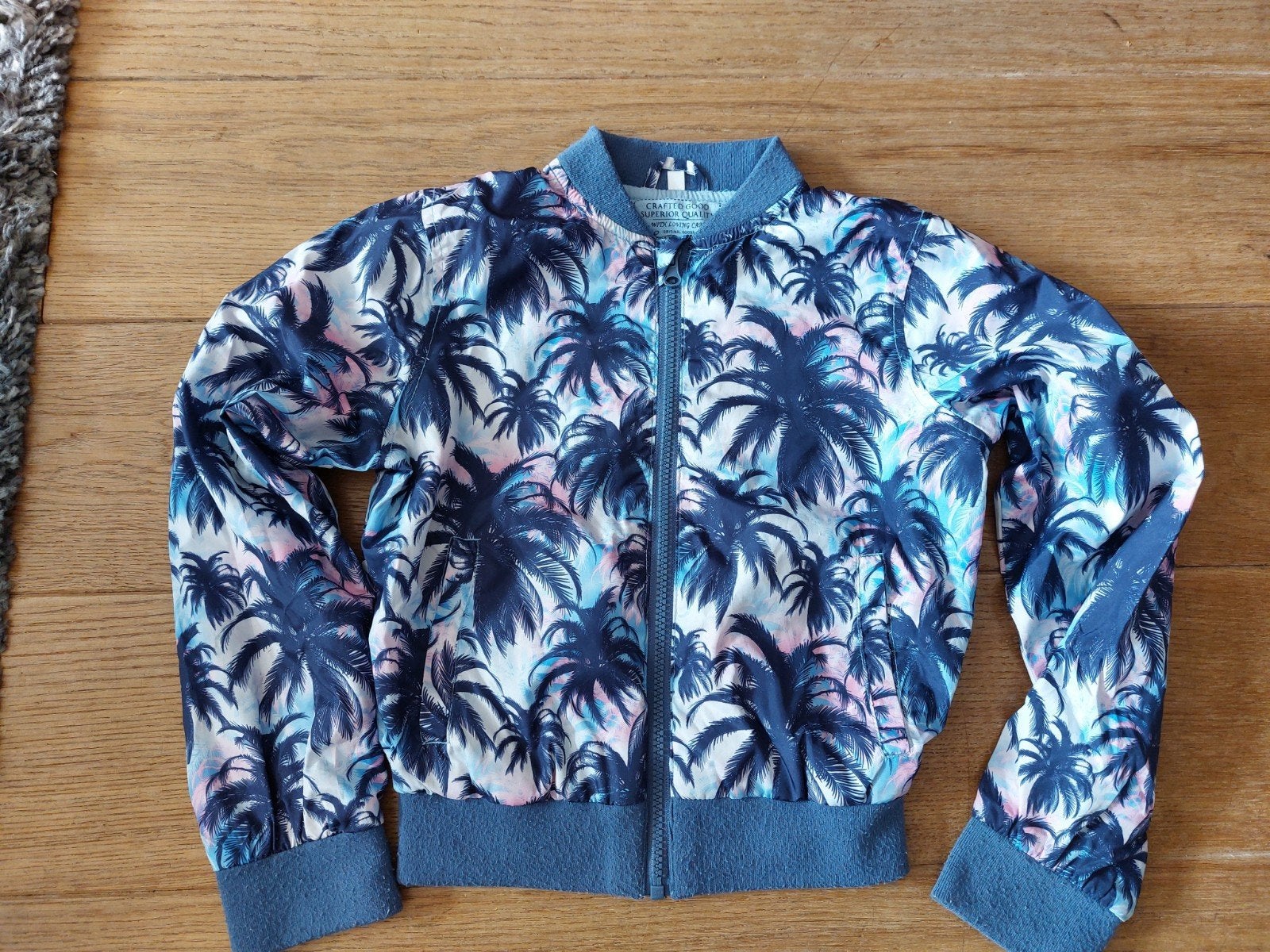 Zomerjas met palmboomprint - Maat 140, Kinderen en Baby's, Gebruikt, Meisje, Ophalen of Verzenden, HERE & THERE