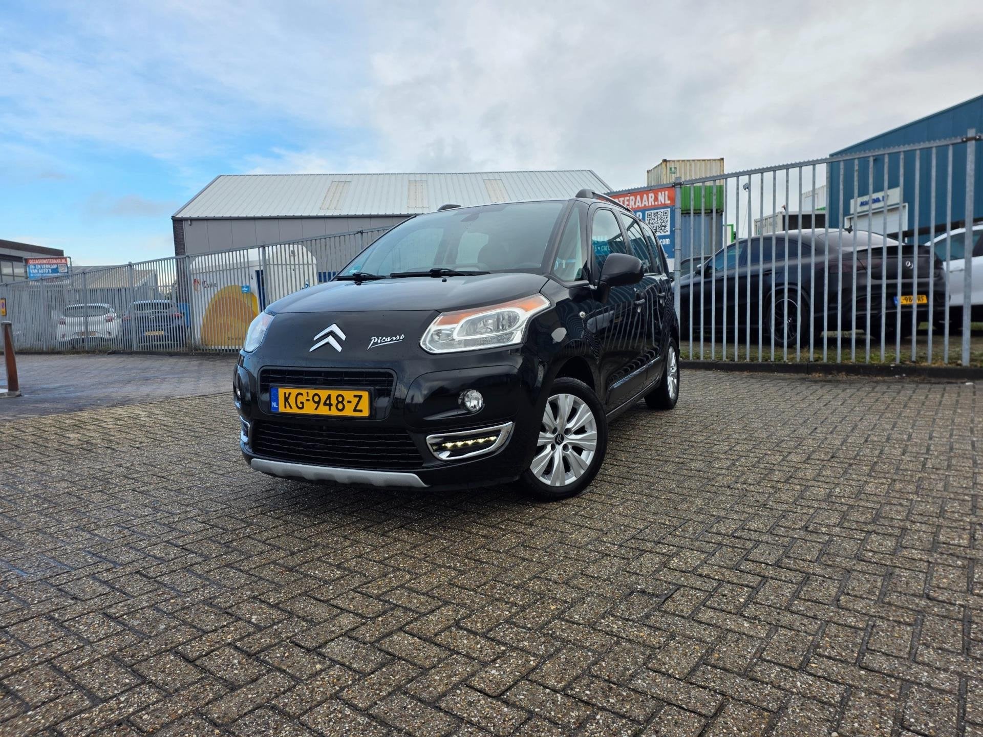 Citroen C3 Picasso 1.6 VTi Tendance#Aut#Airco#PDC#Trkhk, Auto's, Gebruikt, 4 cilinders, Leder en Stof, Zwart