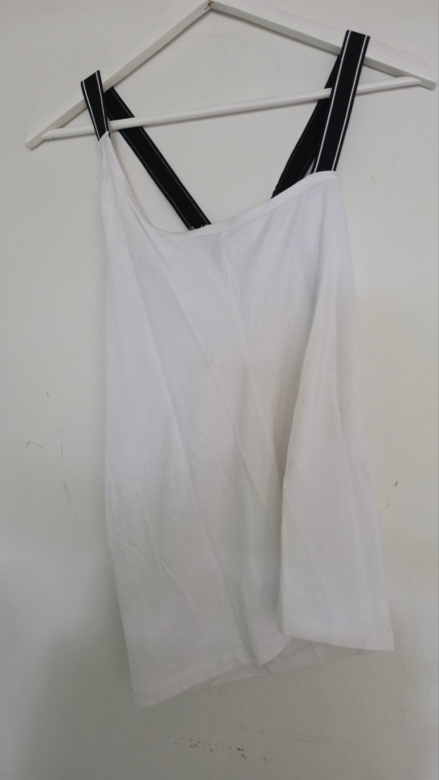 10 days top wit met zwart maat M, Kleding | Dames, Ophalen of Verzenden, Wit, Zonder mouw