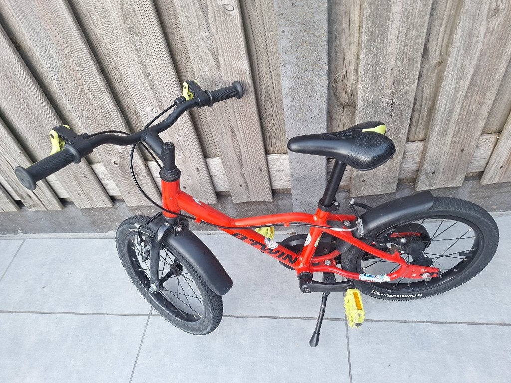 Btwin fiets 16 inch, Ophalen, Velgrem, B'Twin, 16 tot 20 inch
