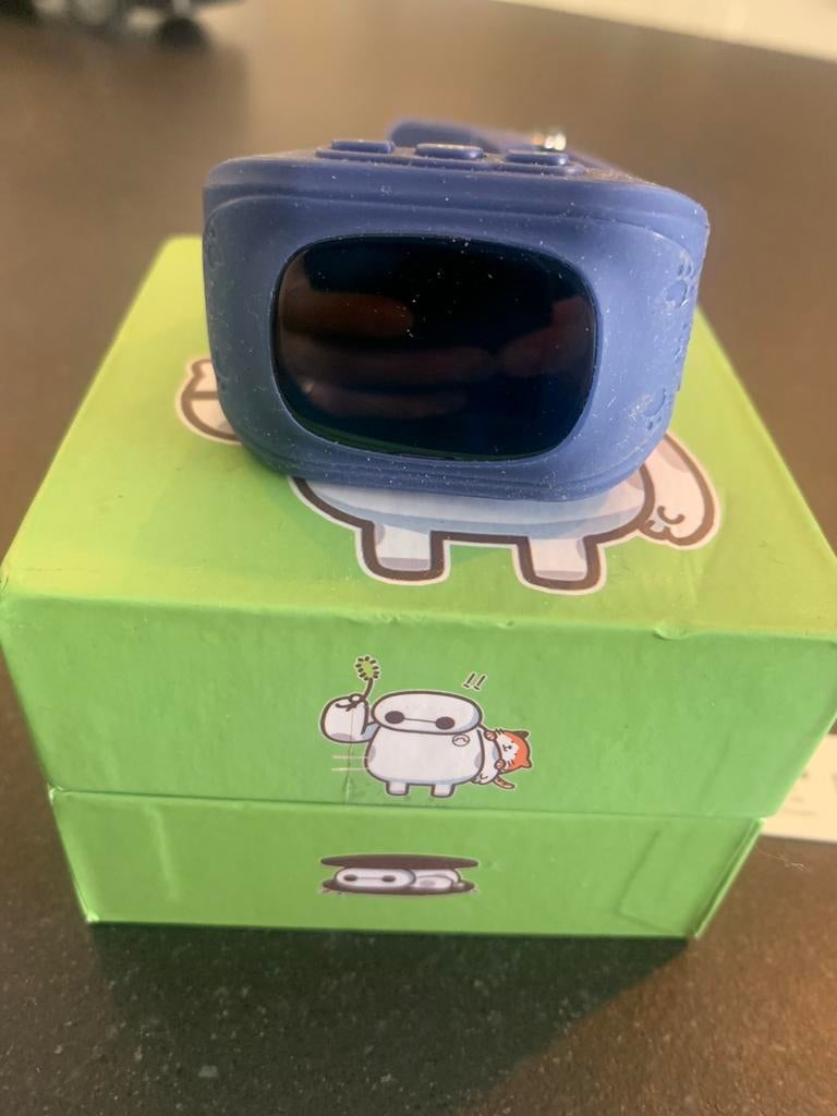 Gps track horloge, Ophalen of Verzenden, Gebruikt, Zwart, Jongen of Meisje