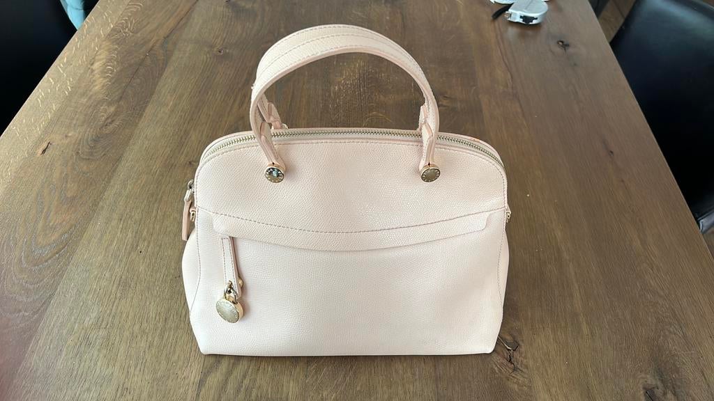 Furla piper handtas, Ophalen of Verzenden, Zo goed als nieuw, Beige, Handtas