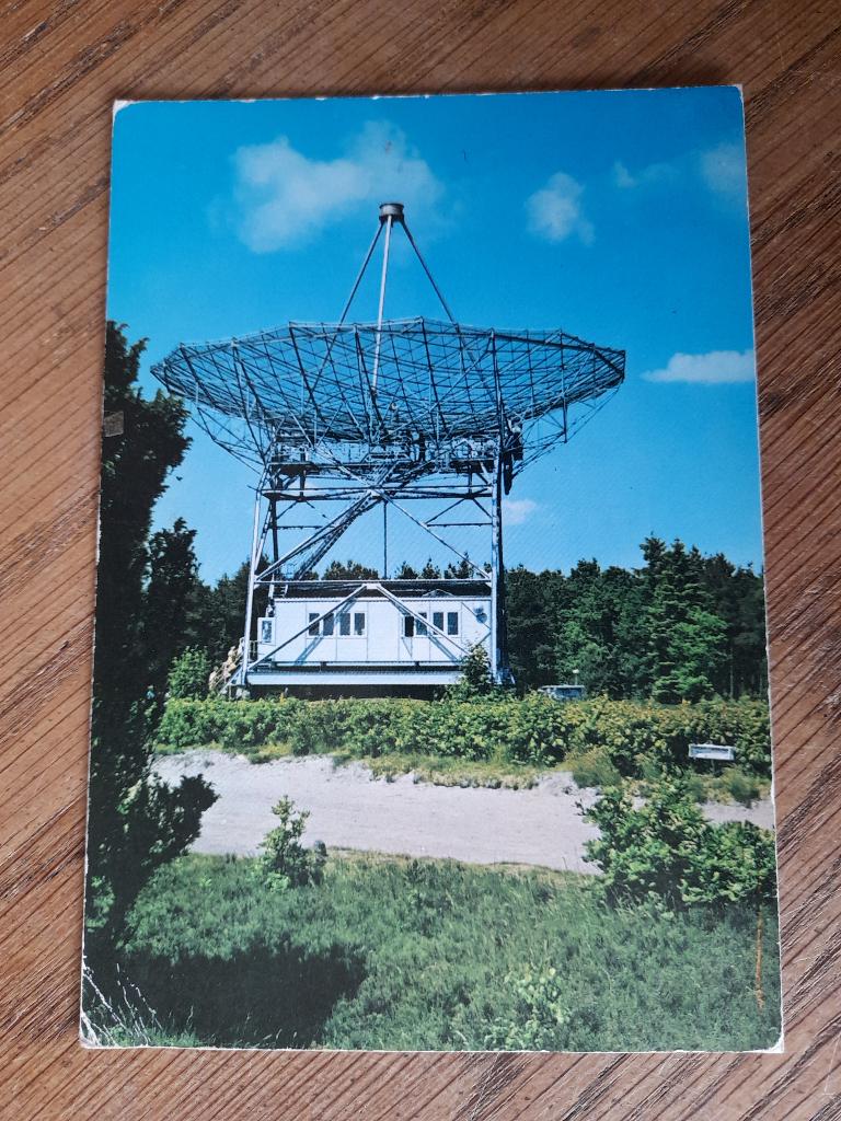 ANSICHTKAART DWINGELOO TELESCOOP BESCHREVEN met postzegel, Ophalen of Verzenden, 1960 tot 1980, Gelopen, Drenthe