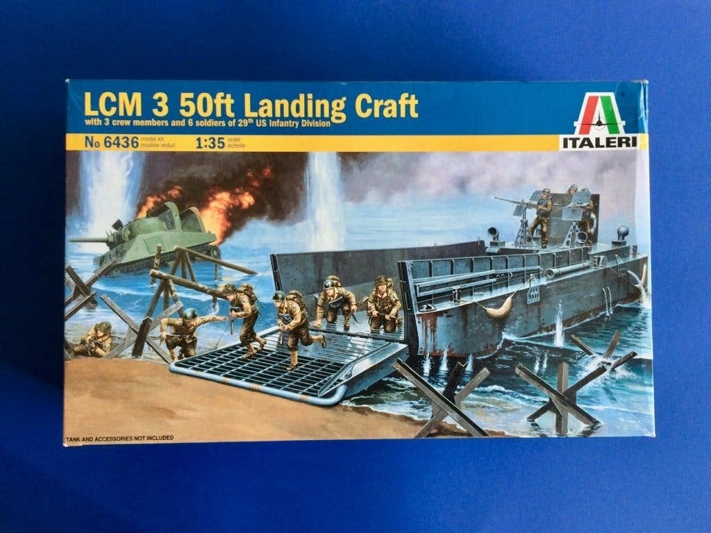 Italeri	6436	LCM 3 50 Ft. Landing Craft w/Soldiers	1/35, Verzenden, Nieuw, 1:32 tot 1:50, Italeri