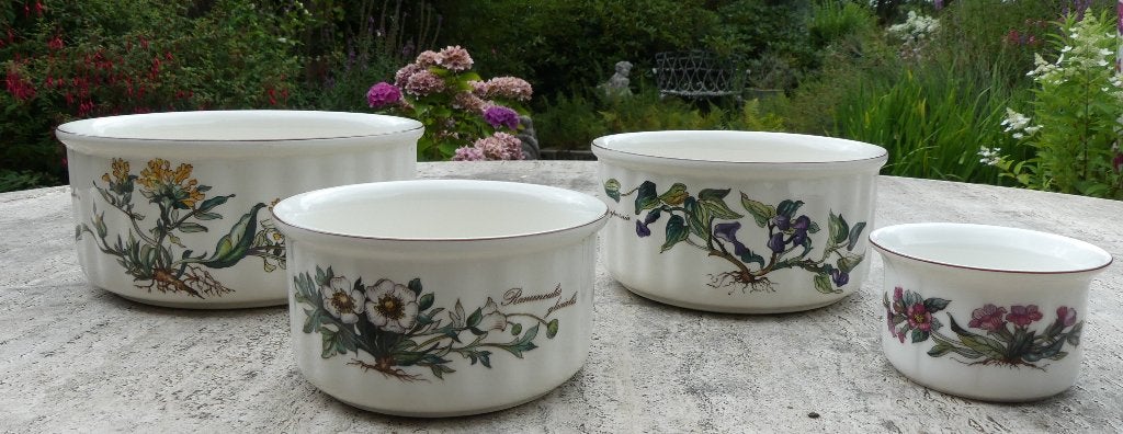 Set 4 nieuwe Villeroy & Boch Botanica Ovenschalen + Mokken, Klassiek, Villeroy & Boch, Nieuw, Ophalen of Verzenden