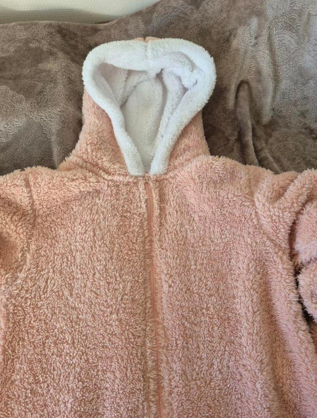 Baby roze onesie met glitters maat S., Ophalen of Verzenden, Zo goed als nieuw, Maat 38/40 (M)