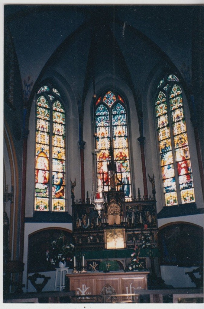 Vilsteren Ramen van de RK Kerk FOTO 1996, Verzenden, 1980 tot heden, Overijssel