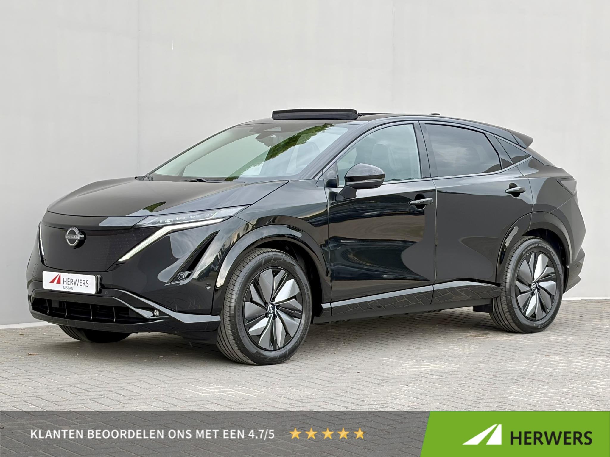 Nissan Ariya e-4ORCE Evolve 91 kWh 4WD / 306 PK / Leder / 1., Auto's, Automaat, Gebruikt, Zwart, Vierwielaandrijving