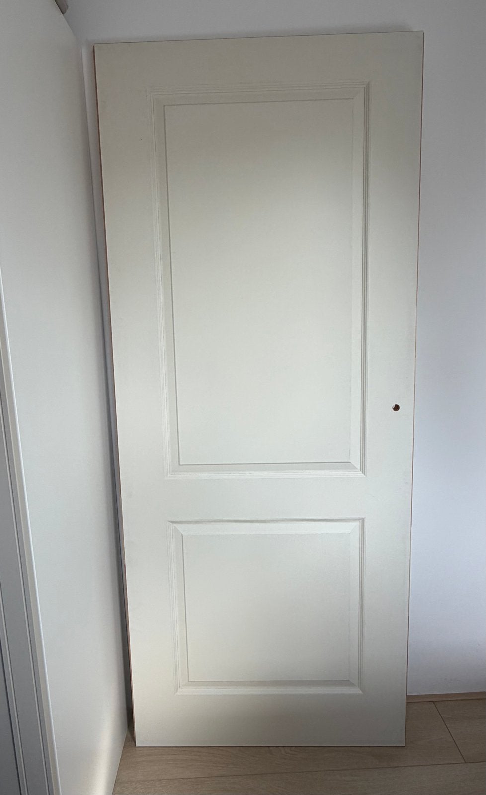 Lundia binnendeur, wit gegrondverfd, opdek, rechtsdraaiend, Doe-het-zelf en Verbouw, Deuren en Horren, Minder dan 80 cm, Binnendeur