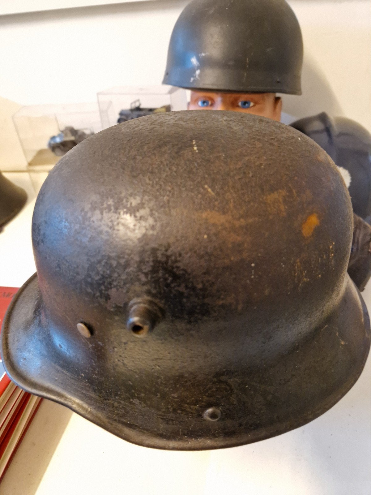 Duitse originele helm 1st oorlog binnenwerk repro, Verzamelen, Militaria | Tweede Wereldoorlog, Ophalen of Verzenden, Duitsland
