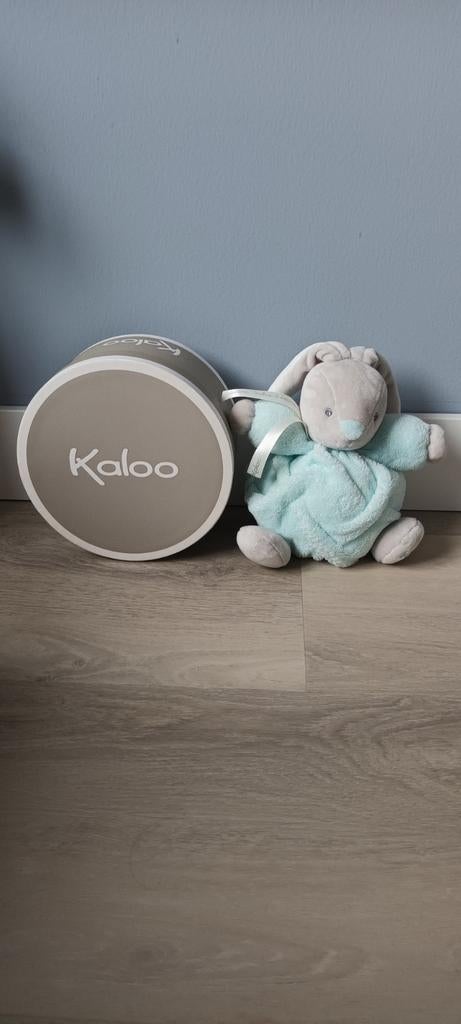 Kaloo Knuffel konijntje blauw, Ophalen of Verzenden, Zo goed als nieuw, Konijn