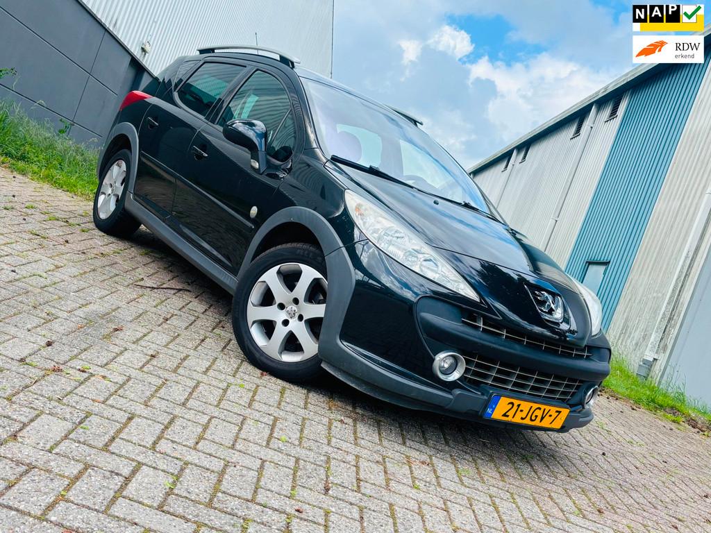 Peugeot 207 SW Outdoor 1.6 VTi Sublime NIEUWE APK, Auto's, Gebruikt, Zwart, 4 cilinders, Origineel Nederlands