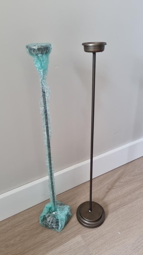 Set van 2 waxinelichthouders, Ophalen of Verzenden, Overige materialen, Minder dan 25 cm