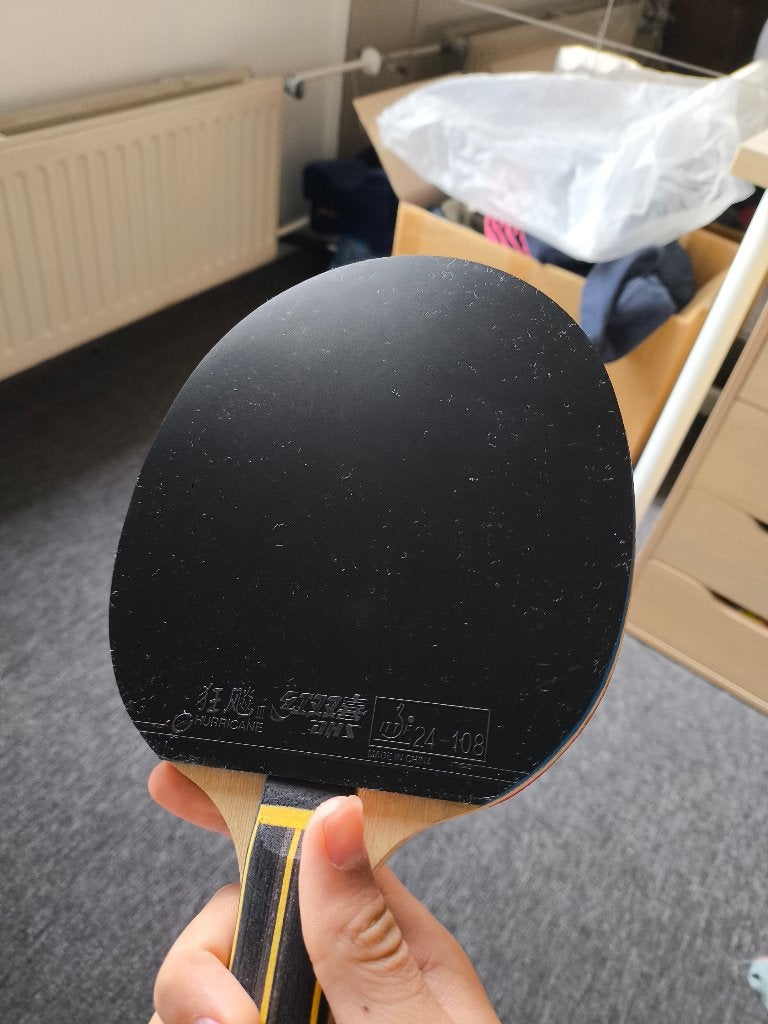 Zhang jike super zlc met Hurricane 3 National & Tenergy 05, Sport en Fitness, Verzenden, Gebruikt, Net, Batje(s) of Balletje(s)