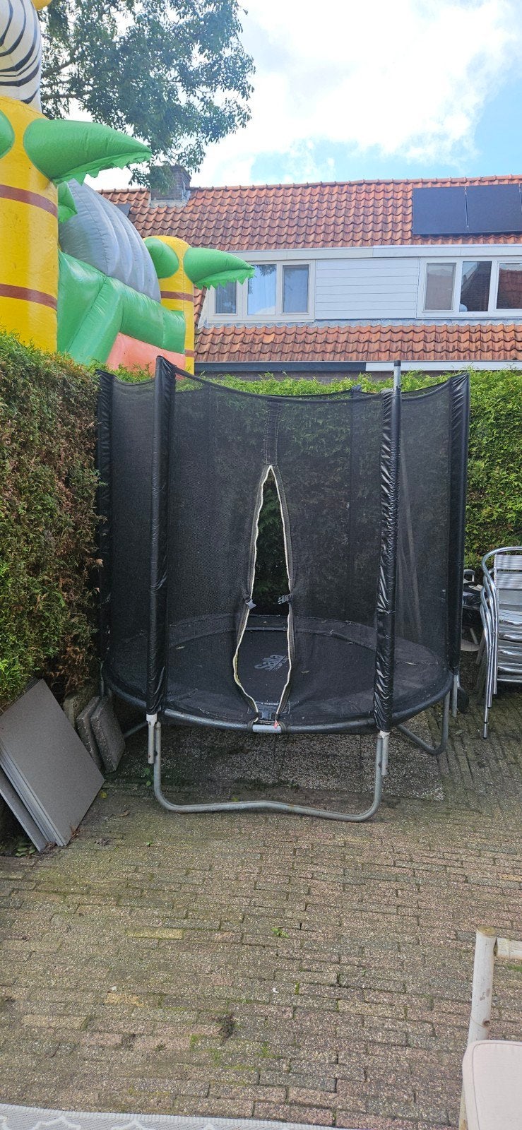 GRATIS Trampoline Salla Trampolines - Rits kapot, gratis afh, Kinderen en Baby's, Ophalen, Gebruikt
