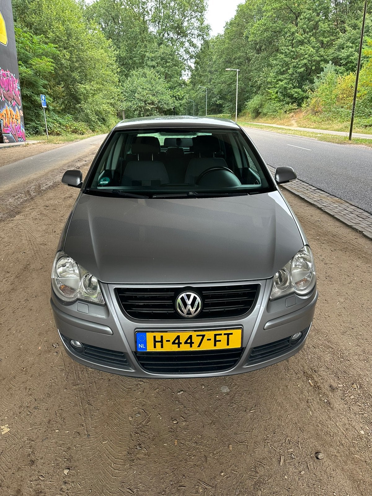 Volkswagen Polo 1.2 51KW 2009 Grijs, Voorwielaandrijving, 40 €/maand, 540 kg, Overige bekleding