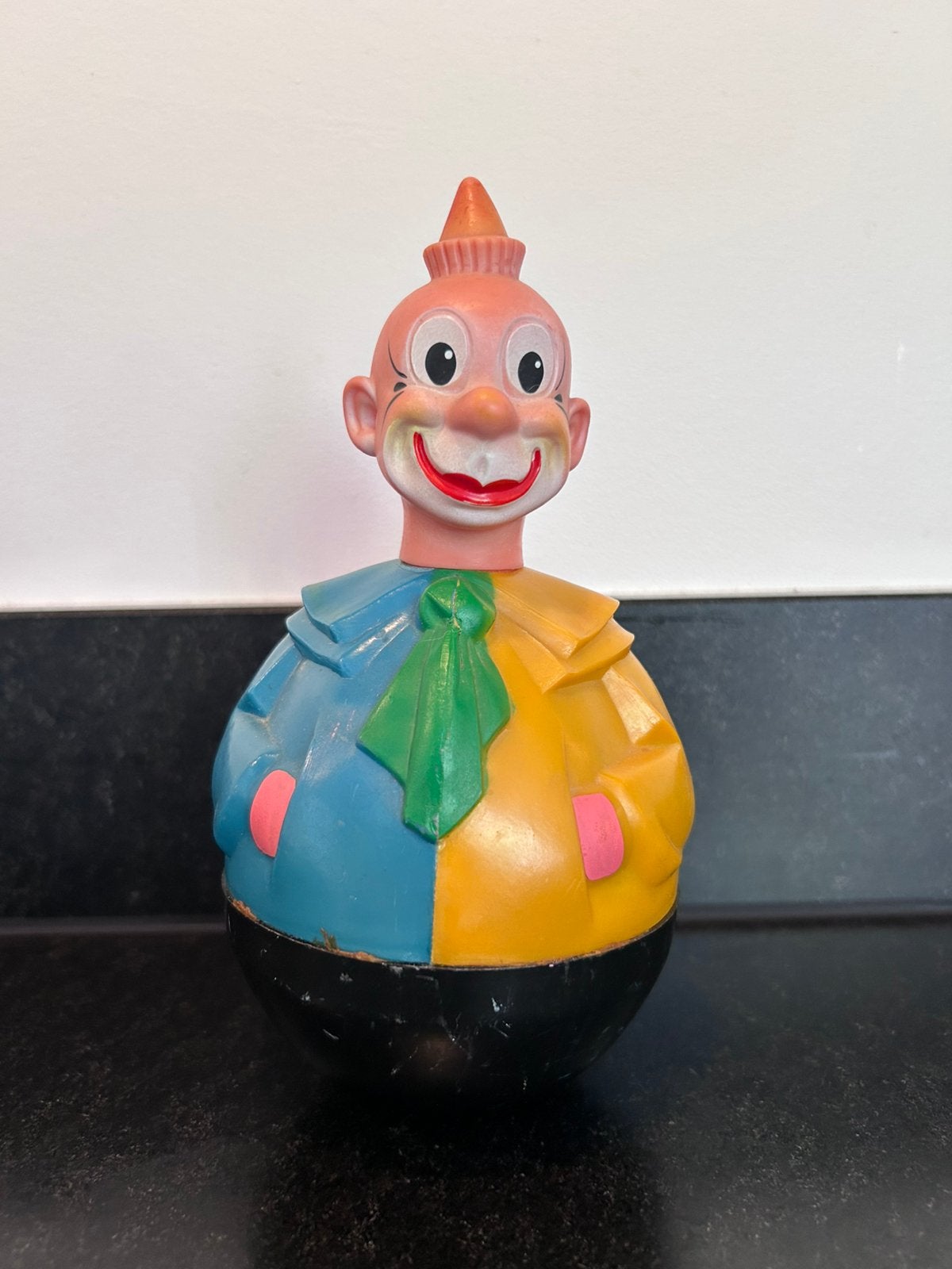Leuk vintage clown roly-poly / tuimelaar, Antiek en Kunst, Ophalen of Verzenden