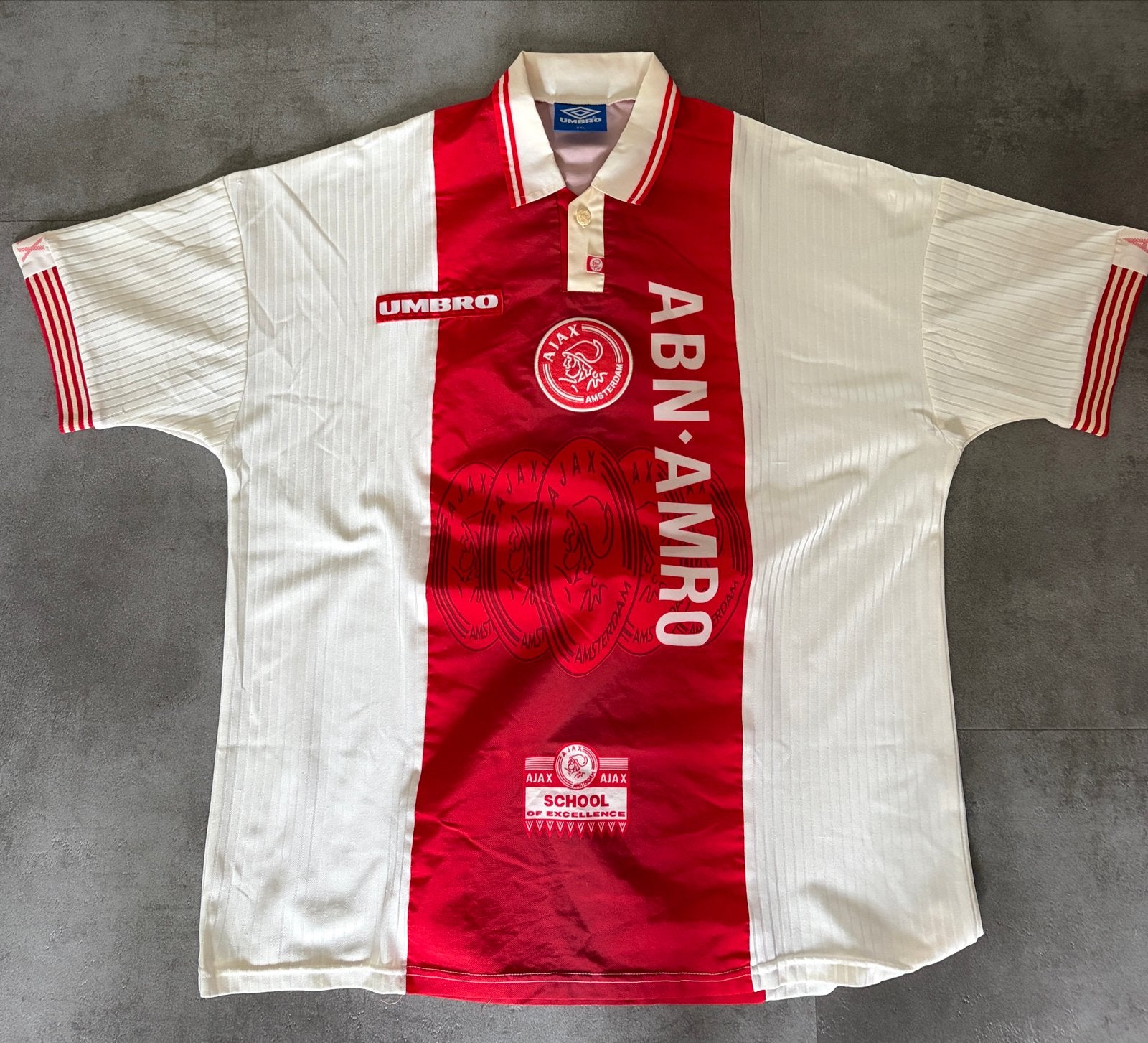 Vintage Ajax Umbro Litmanen 10 Thuisshirt XXL 97/98, Verzenden, Overige maten, Voetbal, Gedragen
