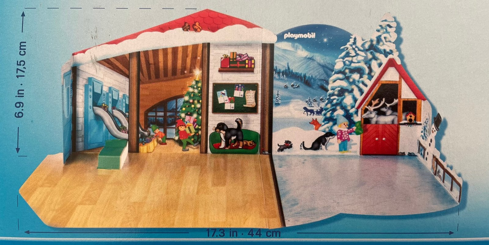 Playmobil kartonnen decor Kerst huis, Kinderen en Baby's, Speelgoed | Playmobil, Losse onderdelen, Overige typen, Nieuw, Ophalen of Verzenden