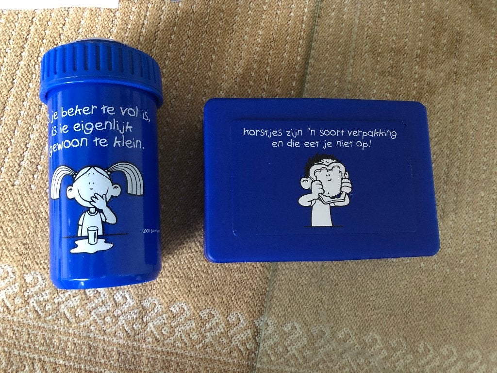 lunch trommel + beker - nieuw, Ophalen of Verzenden, Nieuw