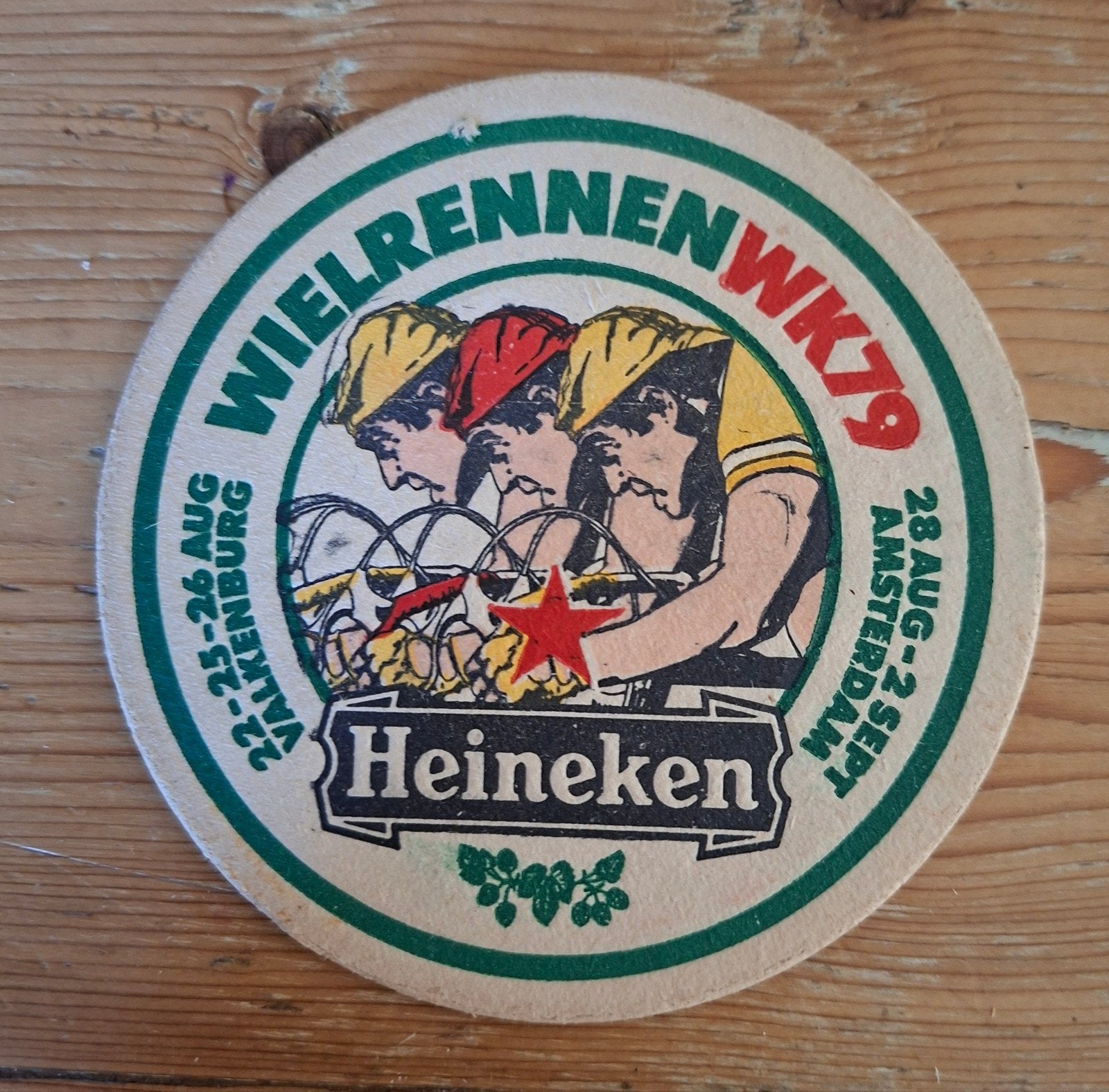Bier Heineken viltjes wielrennen WK79/Yanks Zandvoort 10 jr, Verzamelen, Ophalen of Verzenden, Nieuw, PSV, Poster, Plaatje of Sticker