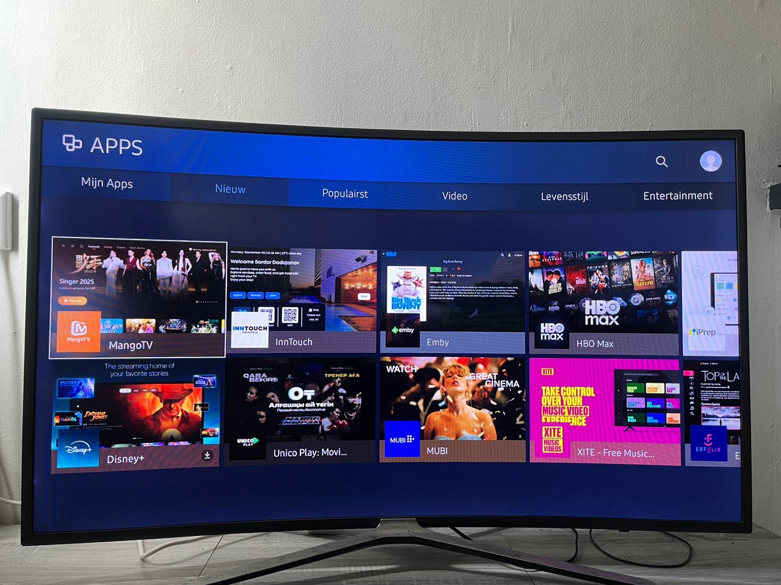 Samsung 49 inch Curved Smart TV te koop, Ophalen, LED, 50 Hz, Zo goed als nieuw
