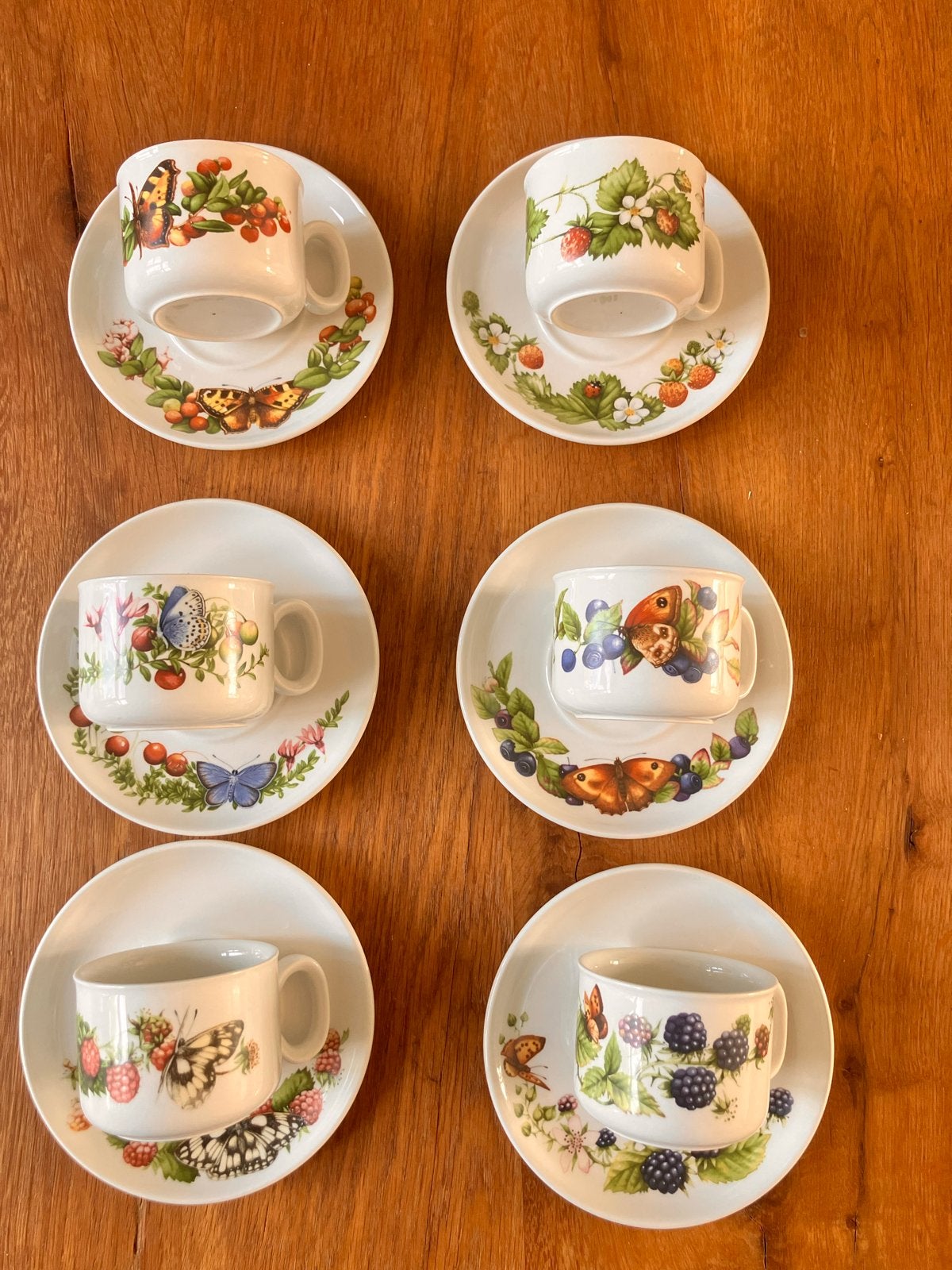 Marjolein Bastin Kop en Schotel Set 6 stuks, Overige merken, Keramiek, Landelijk/Boerenbont, Nieuw