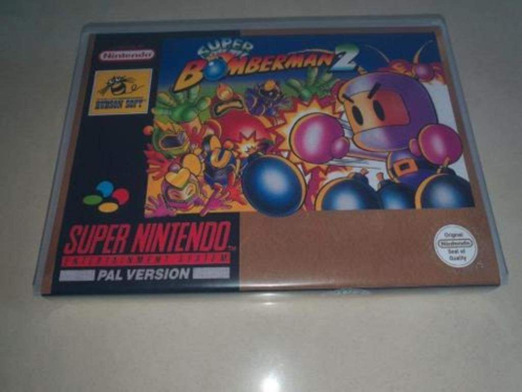 Super Bomberman 2 SNES Game Case, Spelcomputers en Games, Avontuur en Actie, Verzenden, 1 speler, Zo goed als nieuw