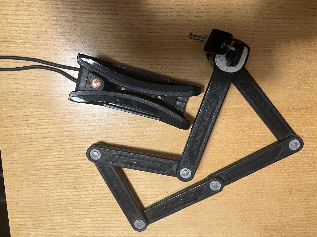 oersterk vouwslot fietsslot, Ophalen, Gebruikt, Vouwslot