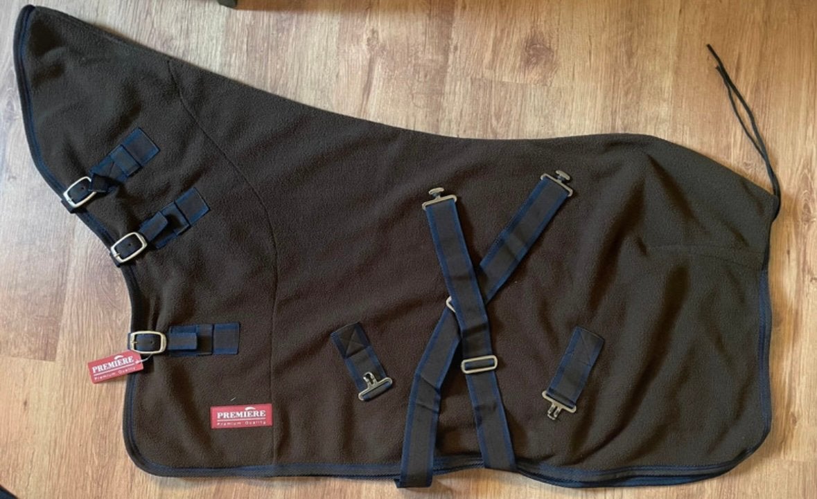 Première Fleece rug w/neck, Shetlander/Mini, Zweetdeken, Nieuw, Bruin