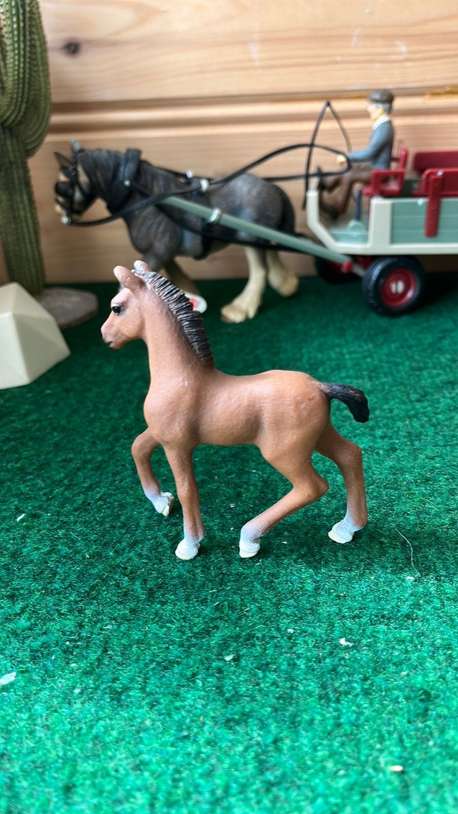 Schleich Oldenburger veulen, Ophalen of Verzenden, Zo goed als nieuw, Paard, Beeldje of Figuurtje