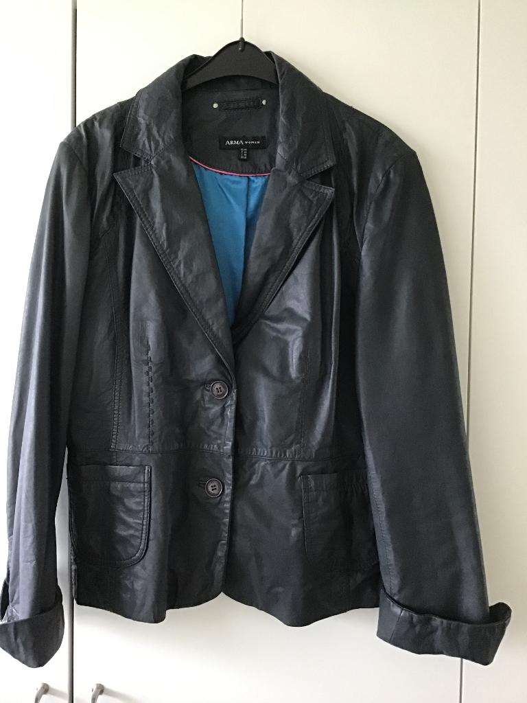 Leren Damesjasje, Arma Women, Blauw, Maat 42/44 (L), Ophalen of Verzenden