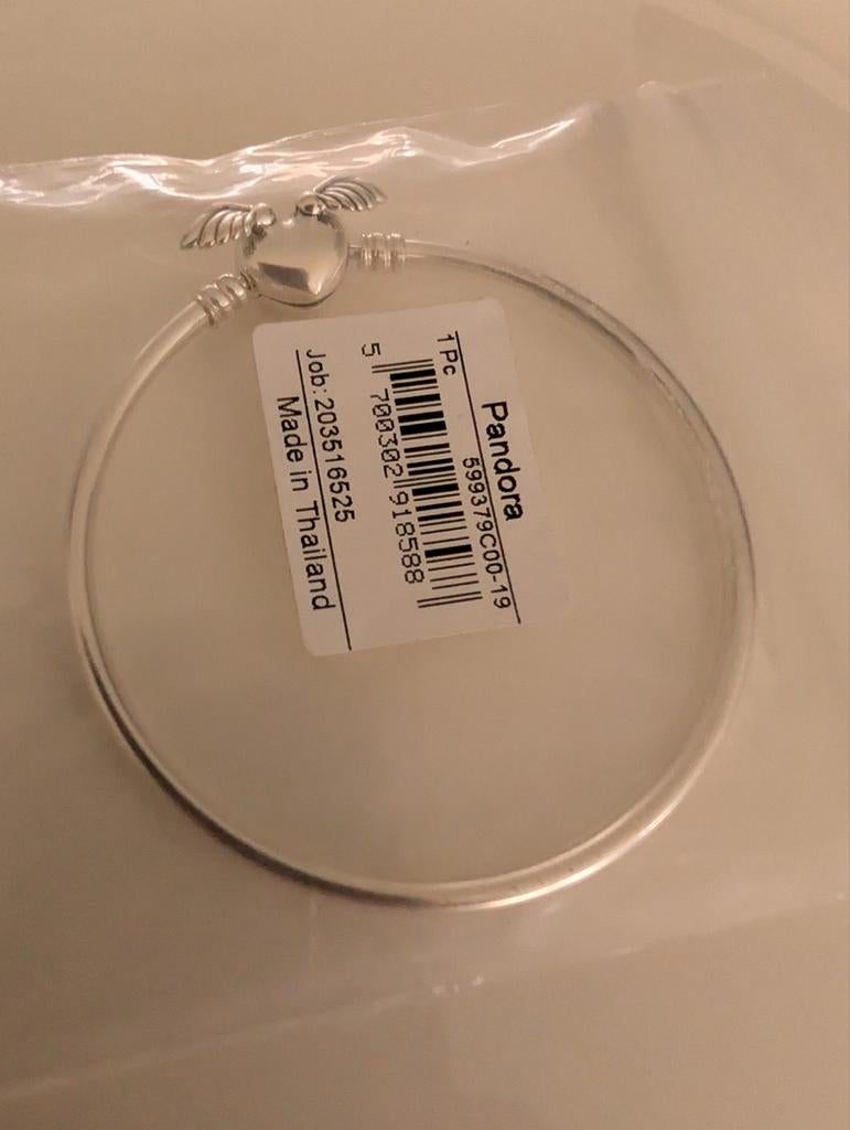 Pandora bangle Mt 19 Nieuwstaat, Ophalen of Verzenden, Nieuw, Zilver, Zilver