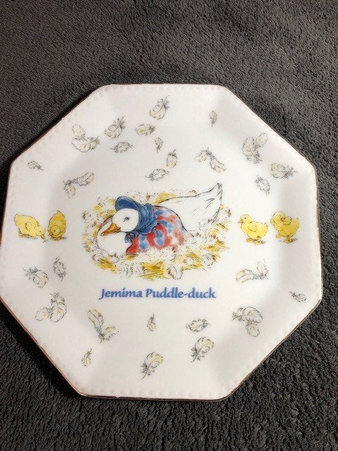 Beatrix Potter Bord Eend Jemima Puddle-Duck Als Nieuw, Verzamelen, Beelden en Beeldjes, Ophalen of Verzenden, Zo goed als nieuw