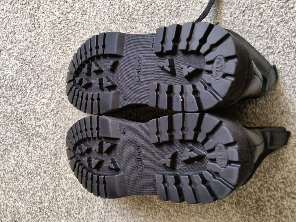 Gabor zwarte veterlaarzen, maat 43, nauwelijks gedragen, Kleding | Dames, Schoenen, Zwart, Lage of Enkellaarzen, Gabor, Ophalen of Verzenden