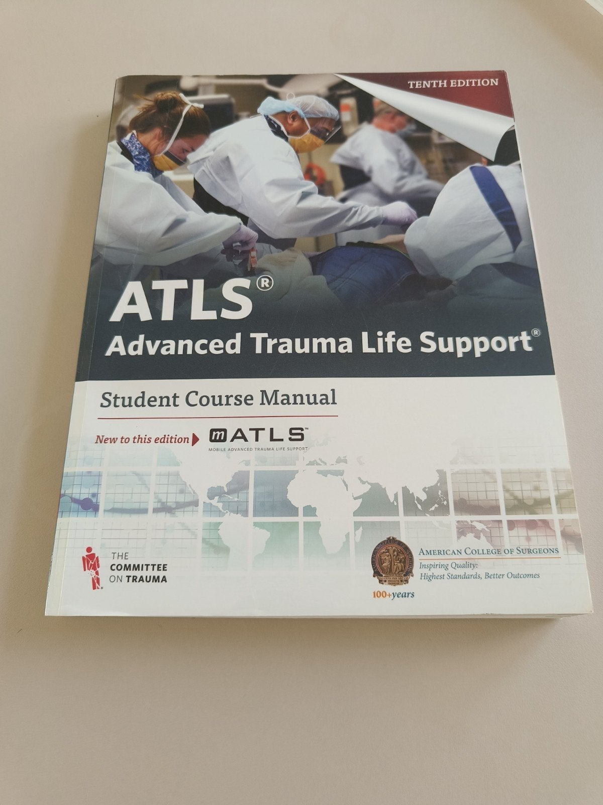 ATLS Advanced Trauma Life Support Student Course Manual, Boeken, American College of Surgeons, WO, Beta, Ophalen