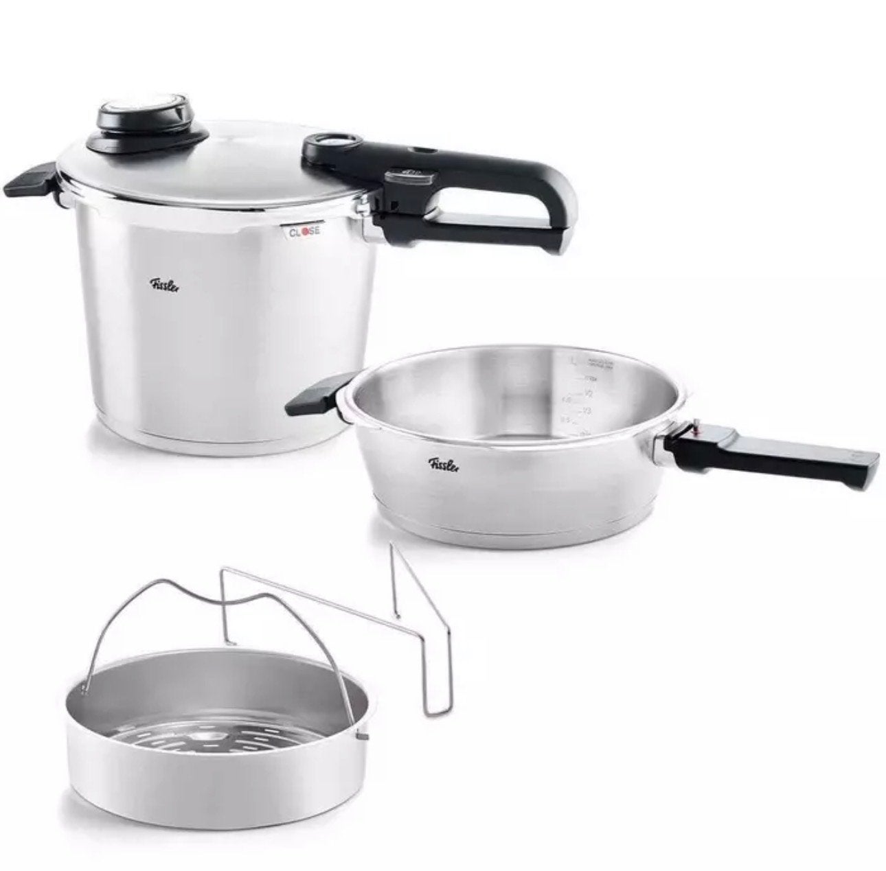 Fissler Vitavit Premium Snelkookpannen Set 2.5L & 6L RVS, Snelkookpan, Nieuw, Ophalen of Verzenden, Fissler