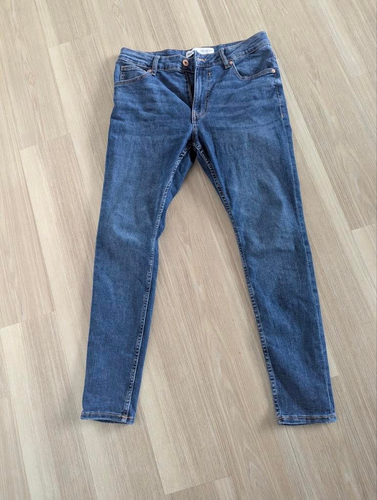 Bershka Authentic Man Skinny Jeans | Maat 42 | 73% Katoen, Blauw, Nieuw, W32 (confectie 46) of kleiner, Ophalen of Verzenden