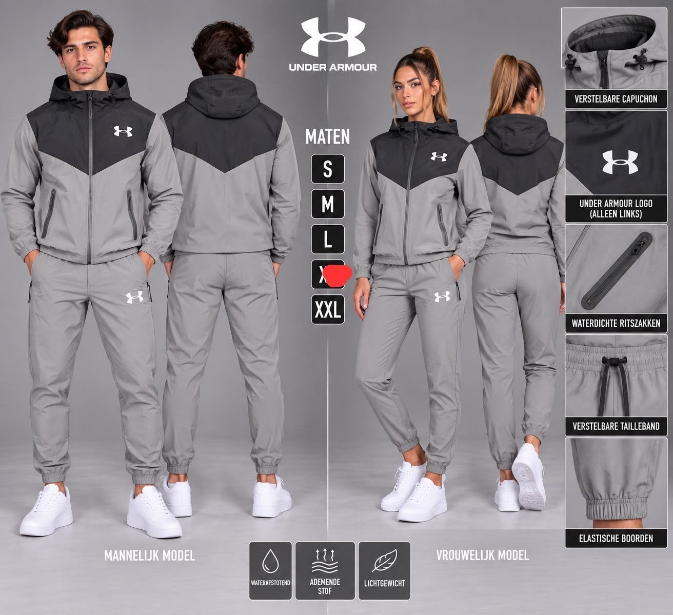 Under Armour Trainingspak - Beschikbaar in S, M, L & XXL, Fitness, Under Armour, Nieuw, Ophalen of Verzenden